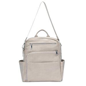 Antik Kraft Willa Vegan Leather Convertible Backpack Purse Shoulder Bag